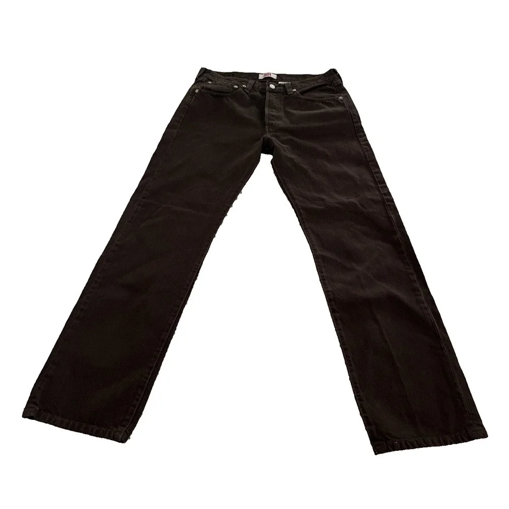 Levis 501 VTG Jeans Men 32×31 Brown Straight Leg Denim Made In Mexico Button Fly